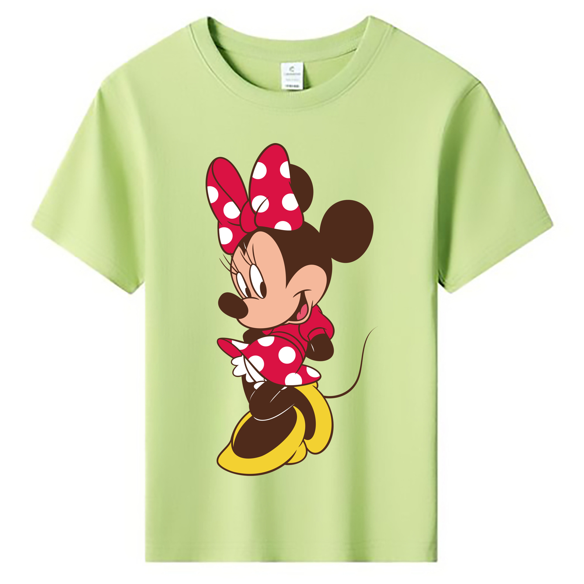 ミッキーマウス Mickey Mouse 綿100％キッズTシャツ（フロントプリント）